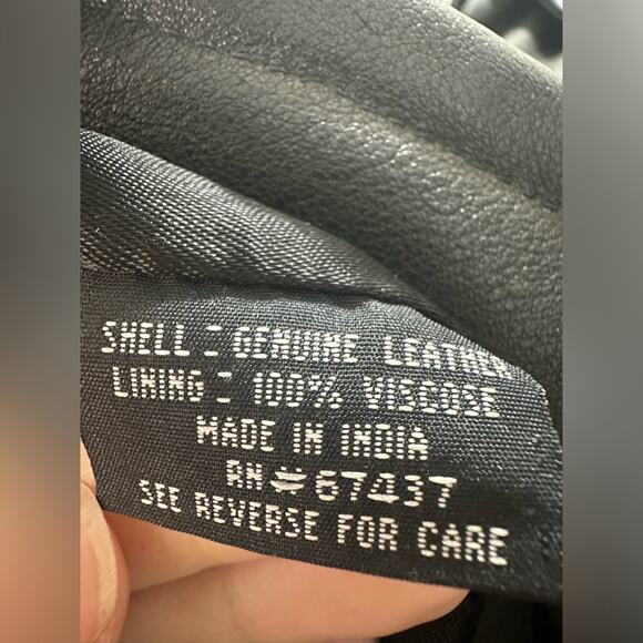 Vintage Polo Ralph Lauren Leather Double Breasted Mid Length Jacket Sz Medium - Picture 4 of 8